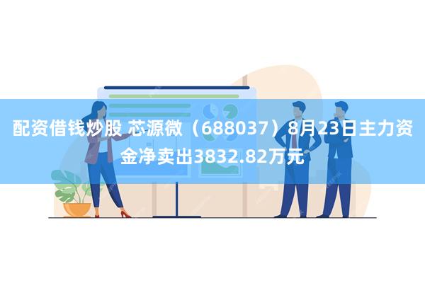 配资借钱炒股 芯源微（688037）8月23日主力资金净卖出3832.82万元