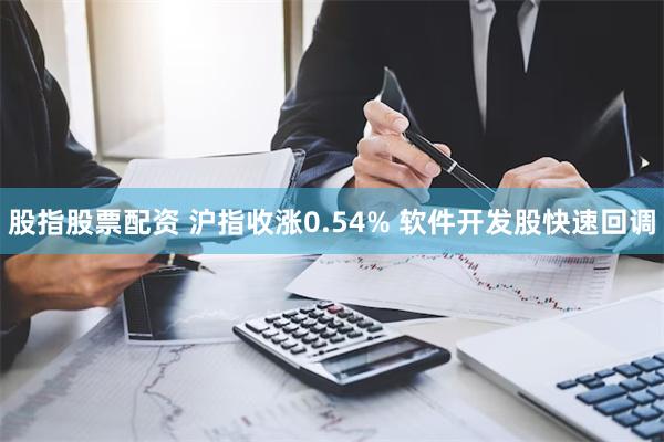 股指股票配资 沪指收涨0.54% 软件开发股快速回调