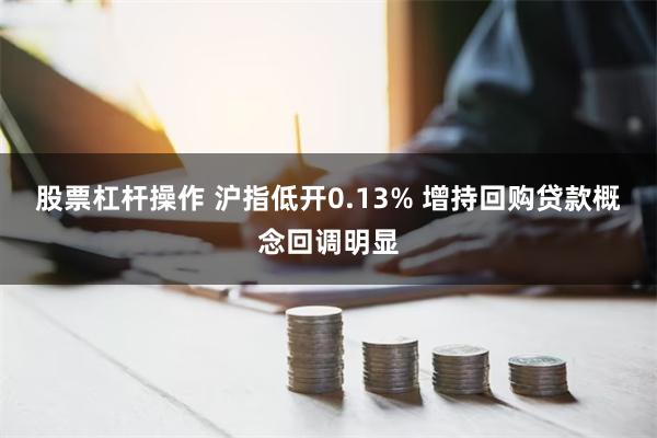 股票杠杆操作 沪指低开0.13% 增持回购贷款概念回调明显