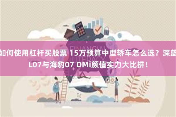 如何使用杠杆买股票 15万预算中型轿车怎么选？深蓝L07与海豹07 DMi颜值实力大比拼！